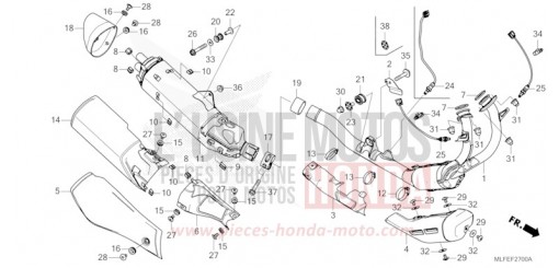 SILENCIEUX D'ECHAPPEMENT NT1100AS de 2025